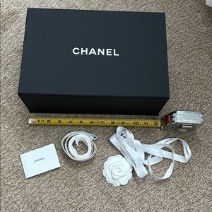 Chanel Elegant Black Box with White Accents